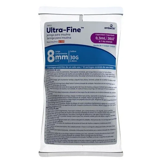 Seringa de Insulina Ultra-Fine 10 Unidades