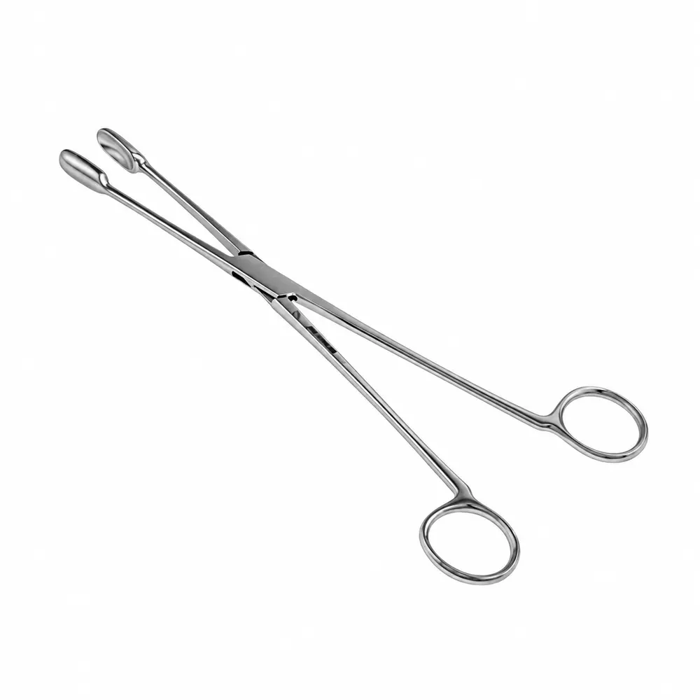 Pinça Winter para Placenta Aço Inox AISI-420 27 cm Reta e Curva