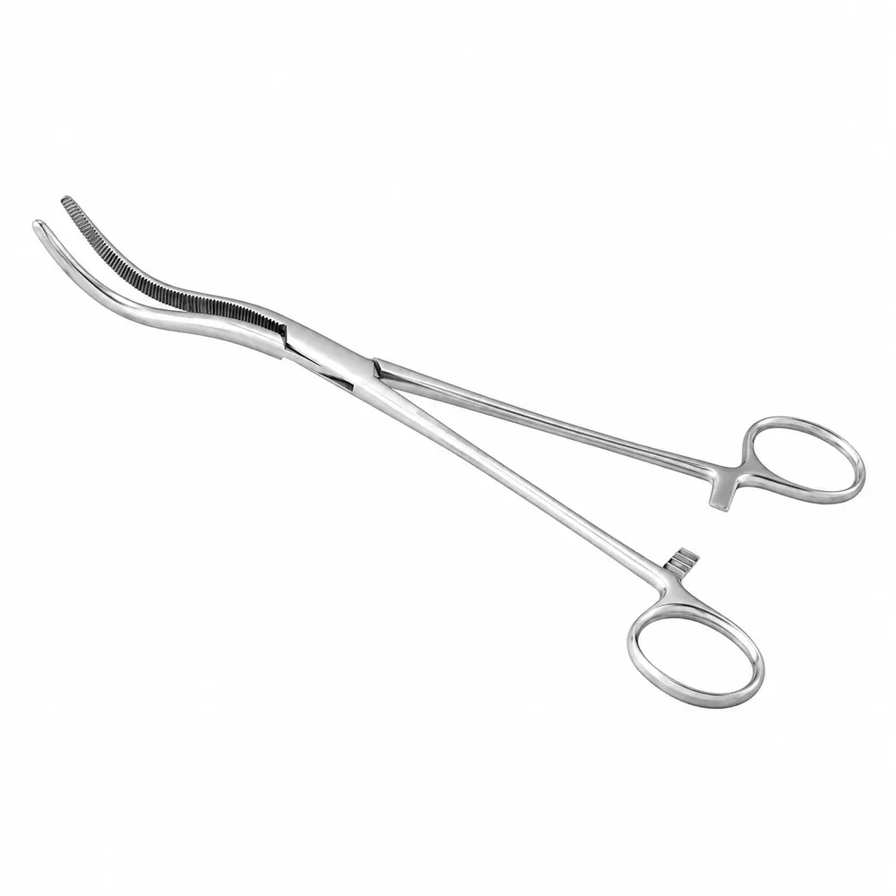 Pinça Guyon Aço Inox AISI-420 16 a 24 cm para Pedículo Renal